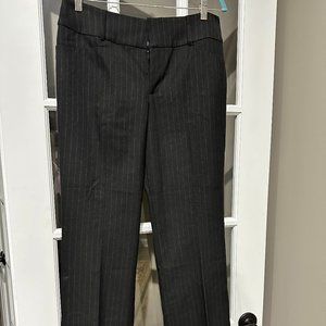 NWT Black Pin Stripe Nine West Mid Rise Bootcut Pants Sz 10